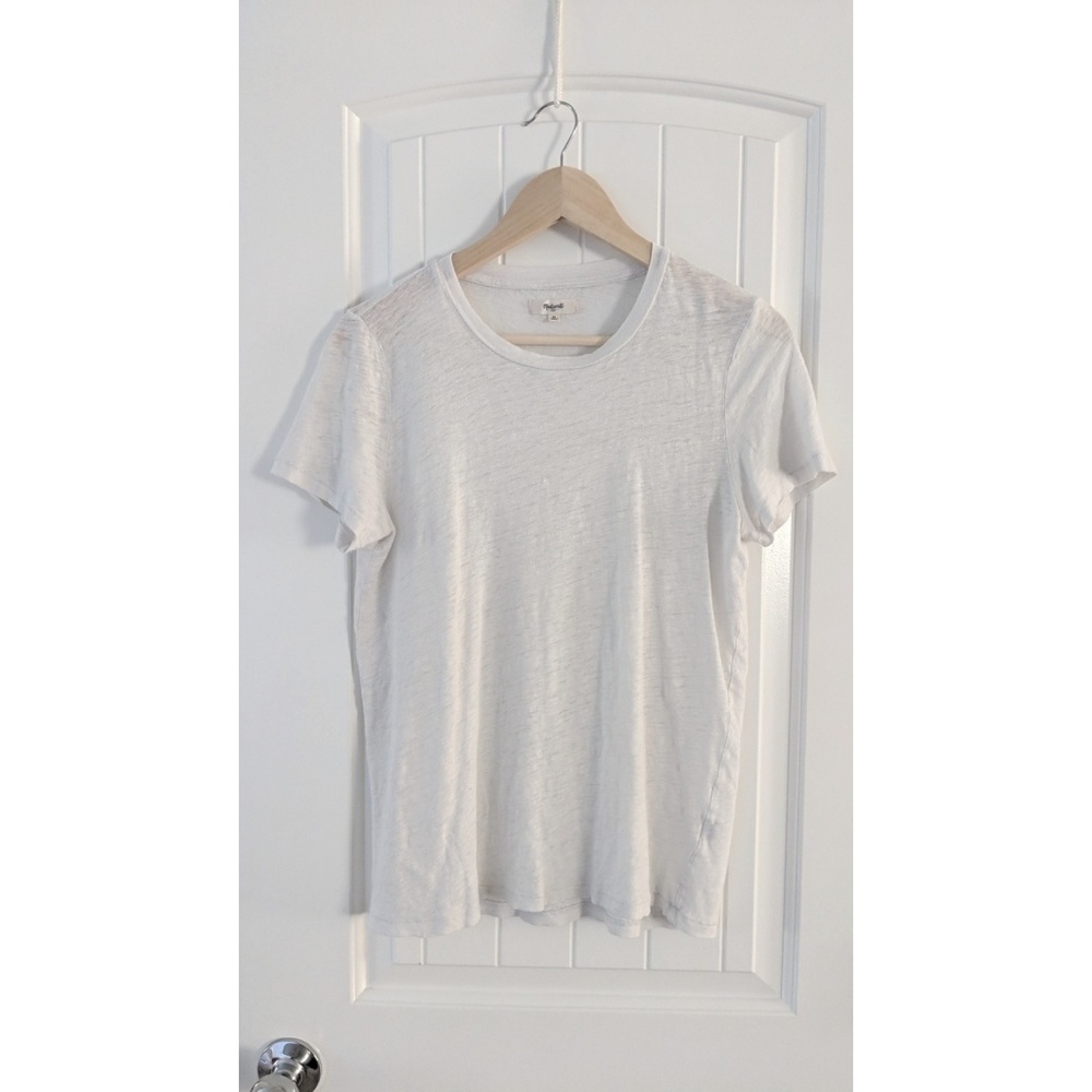 Sold - Madewell womens linen blend tee size medium